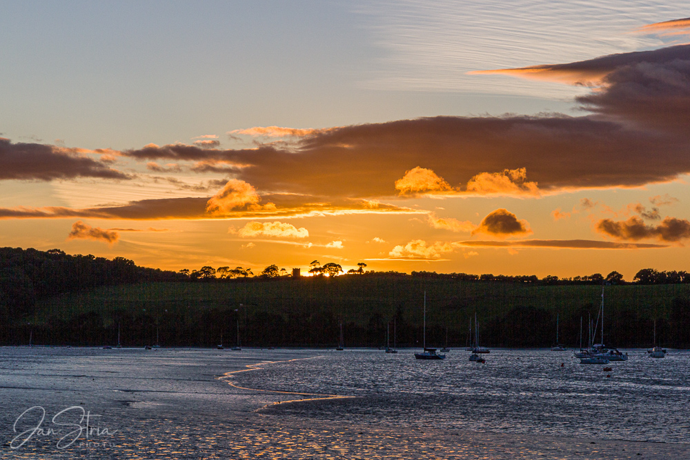 Sunset and Low Tide