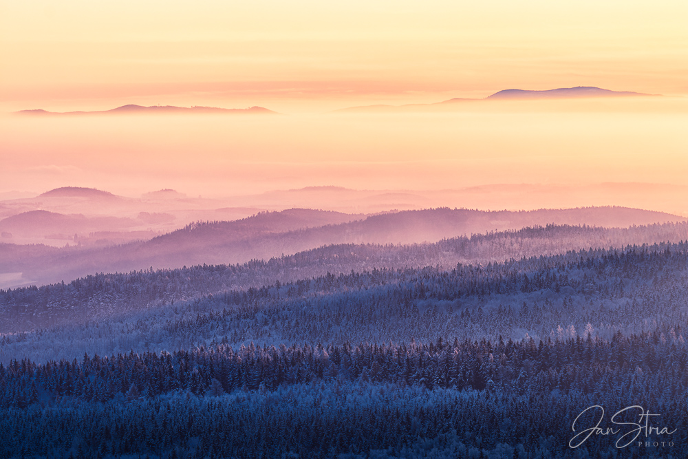 Winter Mountain Sunset