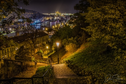 Autumn evening in Prague